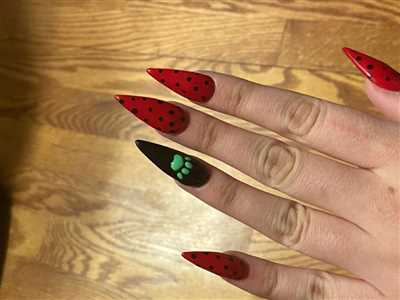 ۳۴ مدل ناخن کفشدوزکی جدید با طرح های خوشگل دخترانه و زنانه
