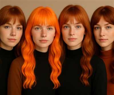 ترکیب رنگ موی نارنجی بدون دکلره+ فرمول نارنجی طبیعی و پرتقالی