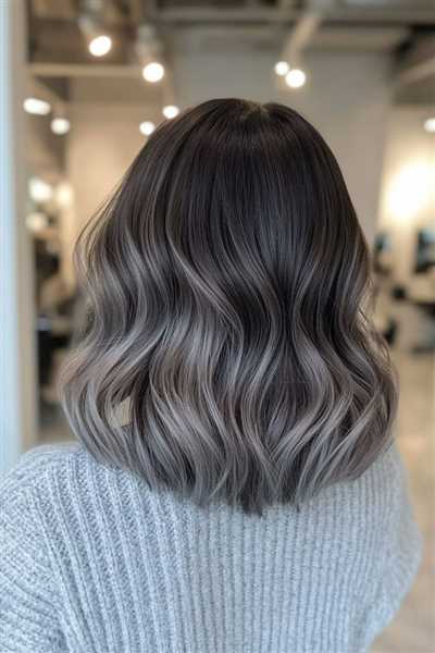 ترکیب رنگ موی دودی تیره و روشن برای موهای مشکی و رنگ شده