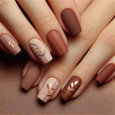طراحی زیبا و شیک لاک ناخن موکا موس لاکچری