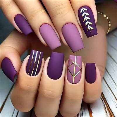 بیش از 50 مدل لاک ناخن رنگ بنفش دیزاین خاص