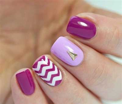 بیش از 30 مدل طراحی جذاب ناخن به شکل زیگزاگی ترند سال
