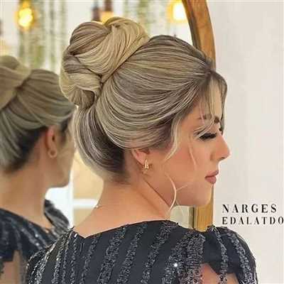 20 شینیون با لباس مجلسی یقه بسته برای عروسی