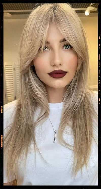 35 مدل موی زیبا و شیک چتری پرده‌ای مناسب موهای صاف 