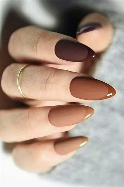 طراحی زیبا و شیک لاک ناخن موکا موس لاکچری