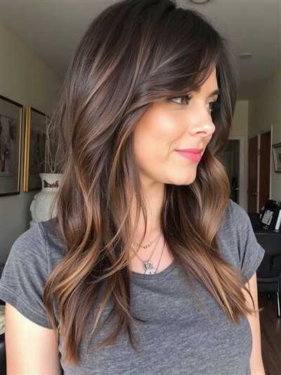 15 مدل جذاب و ترند رنگ موی قهوه ای و بلوند ویژه موهای فرق، چتری و یک طرفه