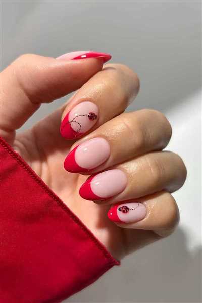 18 مدل فرنچ و لاک ژل ناخن با طرح کفشدوزک جذاب و ویژه مخصوص خانم های جوان