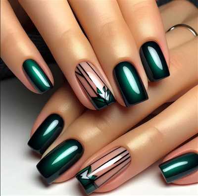 بیش از 60 مدل زیبا و شیک طراحی ناخن سبز ویژه فصل بهار