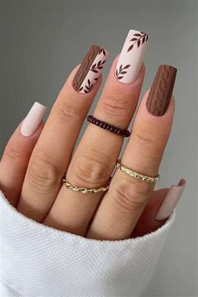طراحی زیبا و شیک لاک ناخن موکا موس لاکچری