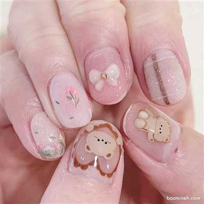 بیش از 40 مدل کیوت و دخترانه طراحی ناخن ترند و جذاب