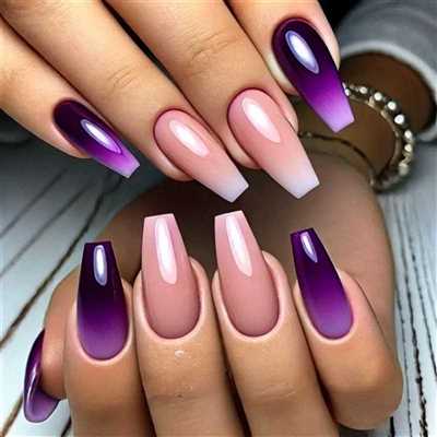 بیش از 50 مدل لاک ناخن رنگ بنفش دیزاین خاص