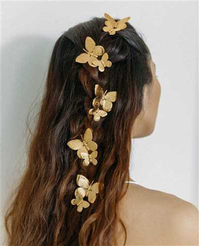 بیش از ۳۰ مدل مو با اکسسوری پروانه ای زیبا و جذاب