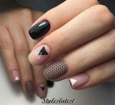 بیش از 30 مدل طراحی جذاب ناخن به شکل زیگزاگی ترند سال